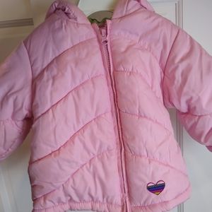 Toddler girl 2T warm winter jacket pink